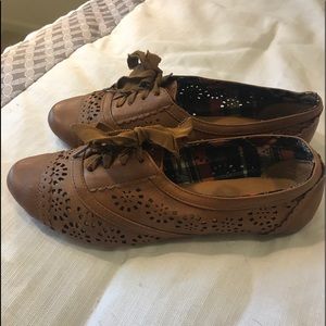 Cute Brown Slip on Shoes